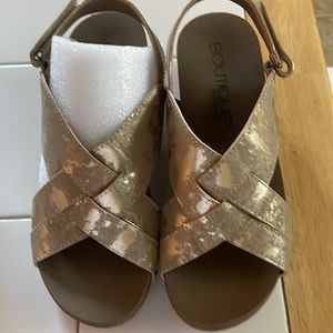 Boutique by Corkys-Tan with gold-New in Box